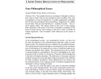 Four Philosophical Essays Donald Phillip