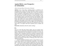 Against Birth: a new Perspective on ....