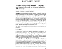 Anticipating Degrowth: Reading Luxemburg