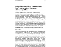 Genealogy of the Instant: Plato’s ....