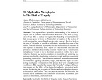 Myth After Metaphysics inThe Birth of...