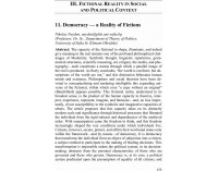 Democracy — a Reality of Fictions